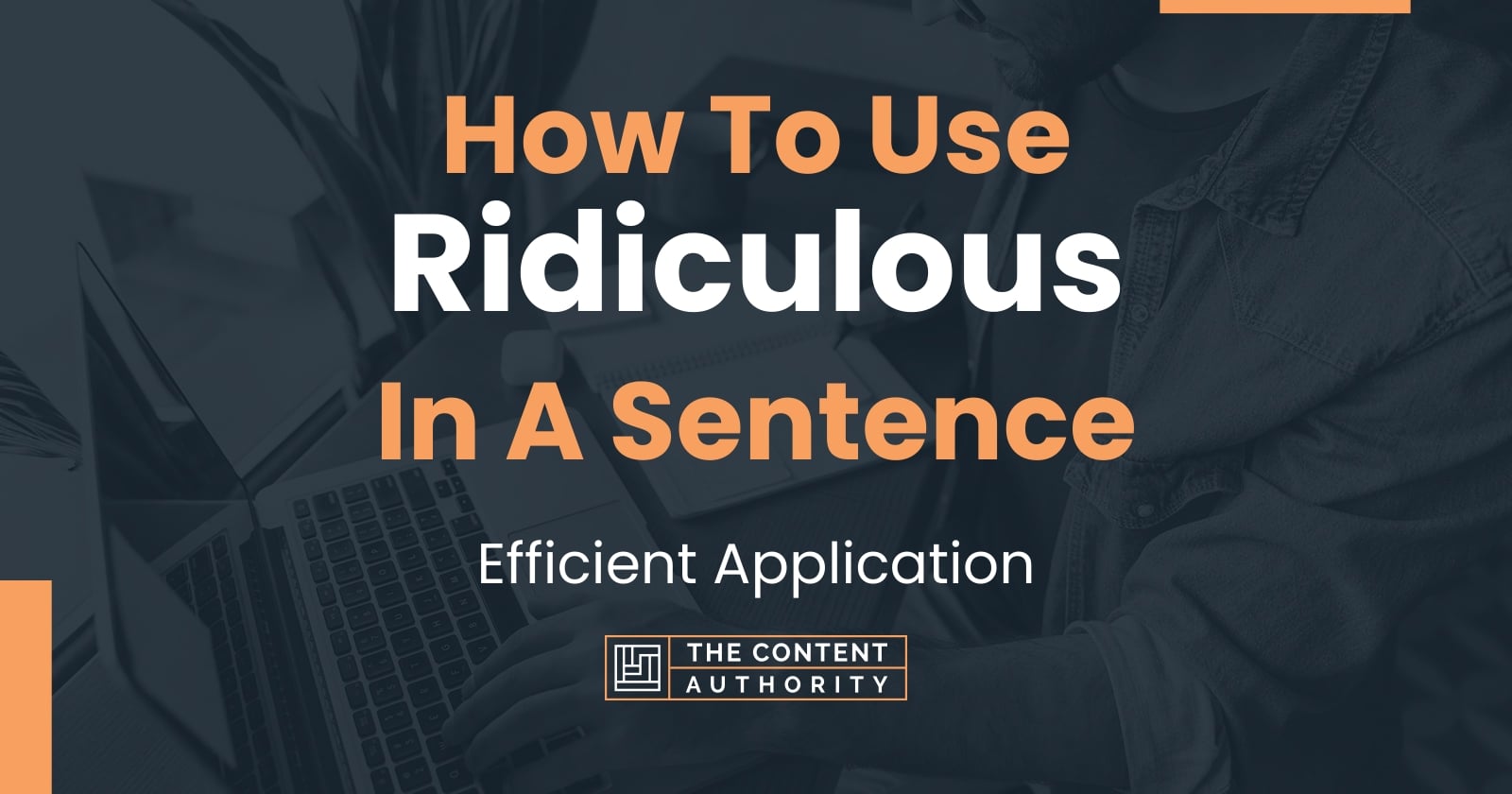 How To Use Ridiculous In A Sentence Efficient Application