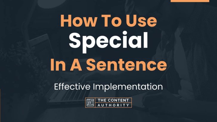 how-to-use-special-in-a-sentence-effective-implementation