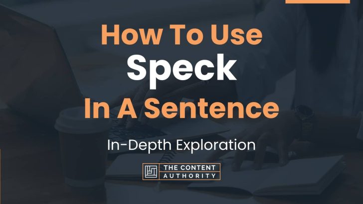 how-to-use-speck-in-a-sentence-in-depth-exploration