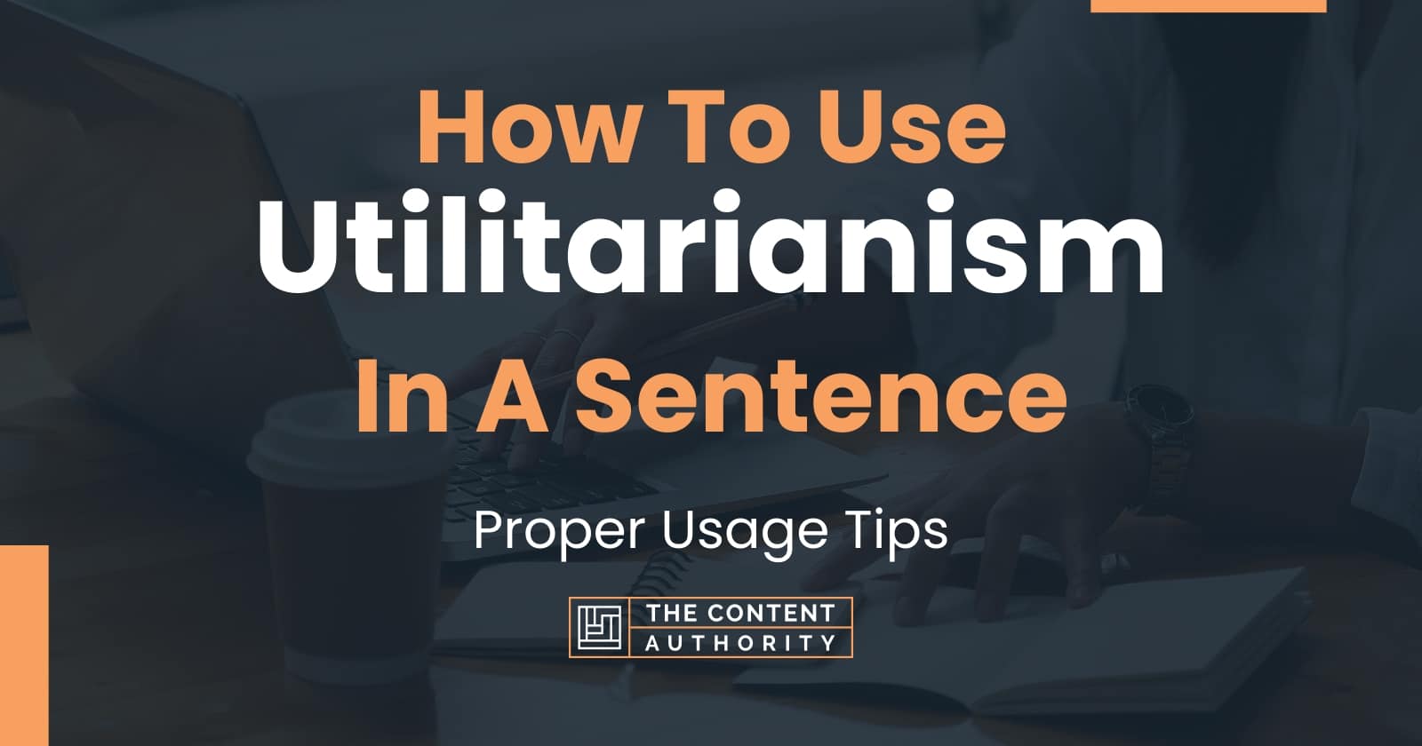How To Use "Utilitarianism" In A Sentence Proper Usage Tips