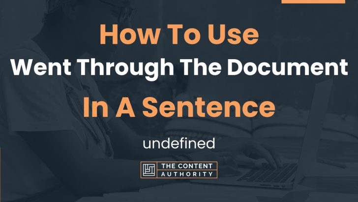 how-to-use-went-through-the-document-in-a-sentence-undefined