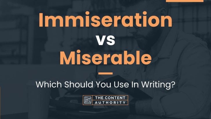 Immiseration vs Miserable: Which Should You Use In Writing?