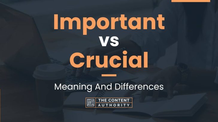 Important vs Crucial: Meaning And Differences