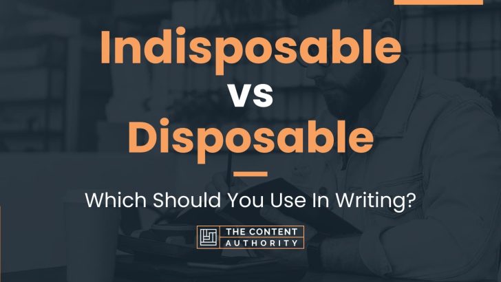 Indisposable vs Disposable: Which Should You Use In Writing?