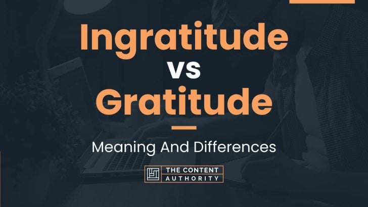 Ingratitude vs Gratitude: Meaning And Differences