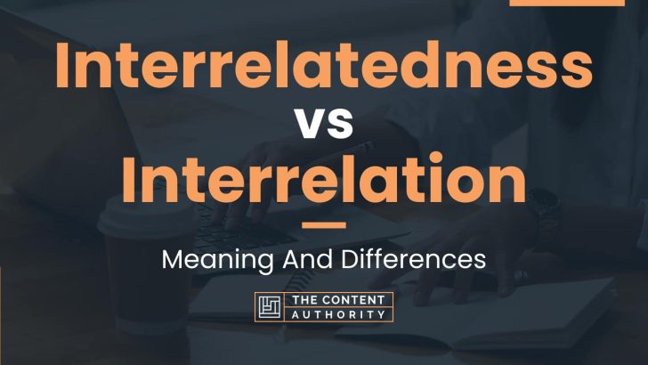 Interrelatedness vs Interrelation: Meaning And Differences