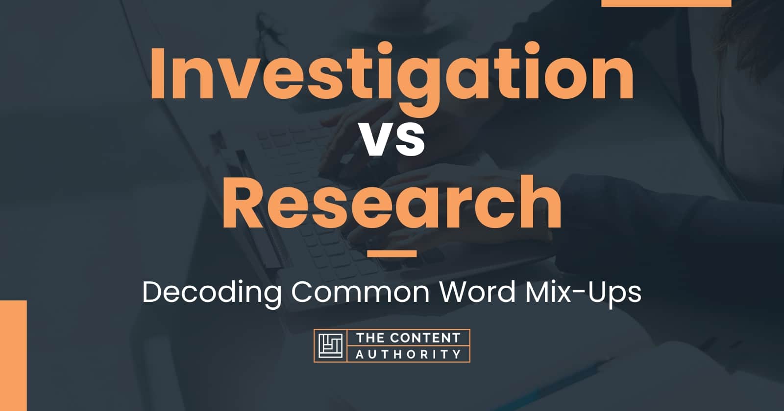 research vs study vs investigation