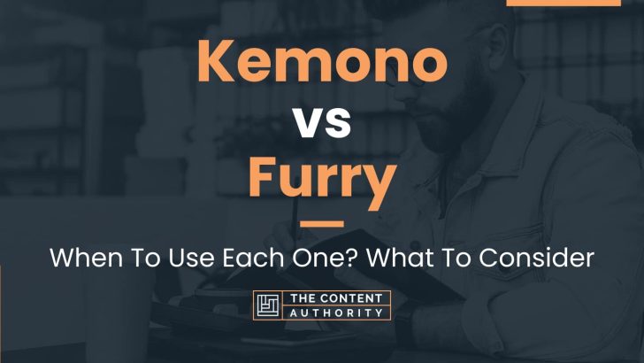 Kemono vs Furry: When To Use Each One? What To Consider