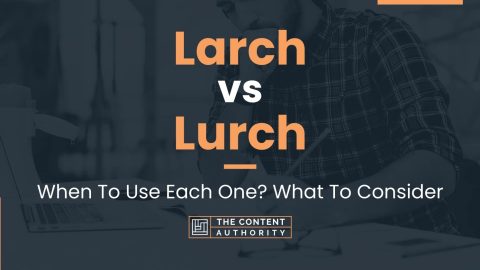 Larch vs Lurch: When To Use Each One? What To Consider