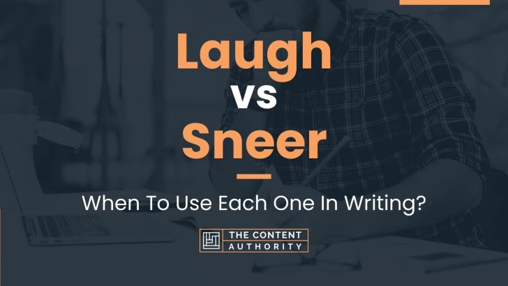 laugh vs sneer