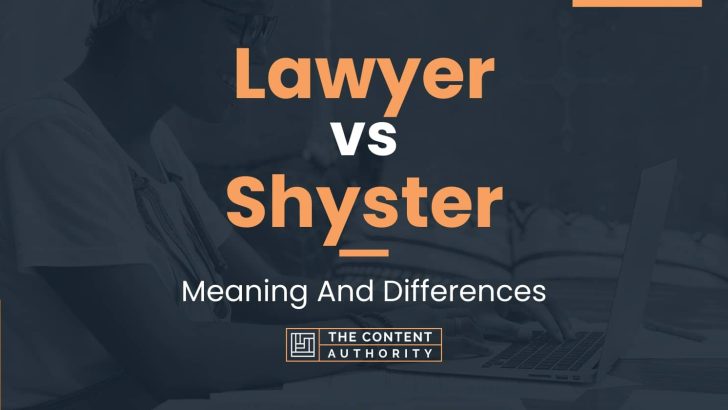 Lawyer vs Shyster: Meaning And Differences
