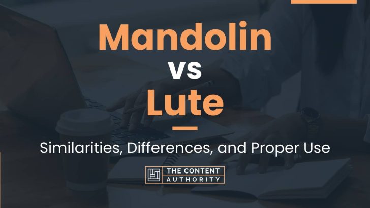 Mandolin vs Lute: Similarities, Differences, and Proper Use