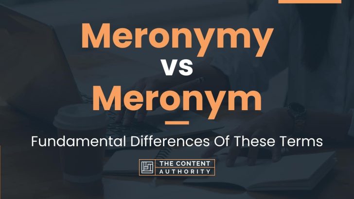 Meronymy vs Meronym: Fundamental Differences Of These Terms