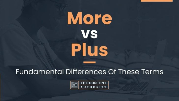 More vs Plus: Fundamental Differences Of These Terms