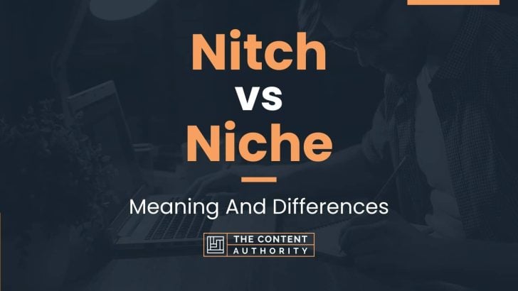 Nitch vs Niche: Meaning And Differences