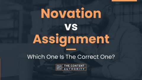 difference between novation and assignment uk