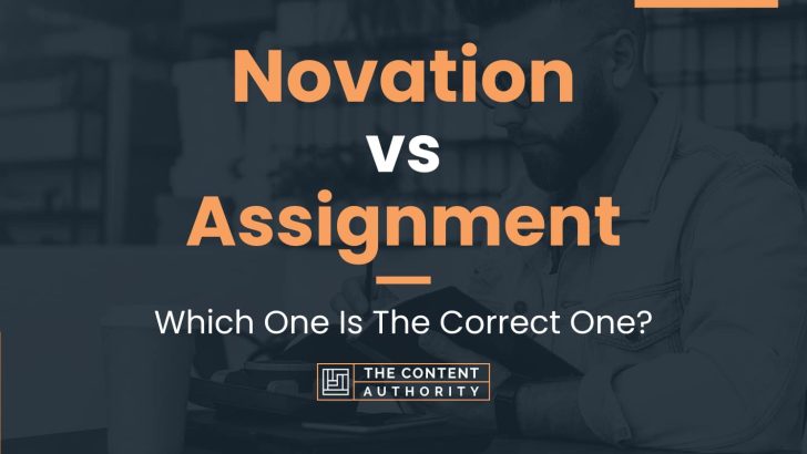 assignment vs novation uk
