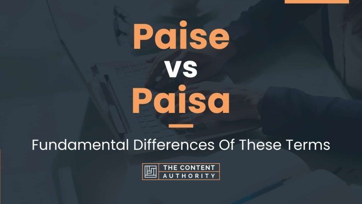 Paise vs Paisa: Fundamental Differences Of These Terms