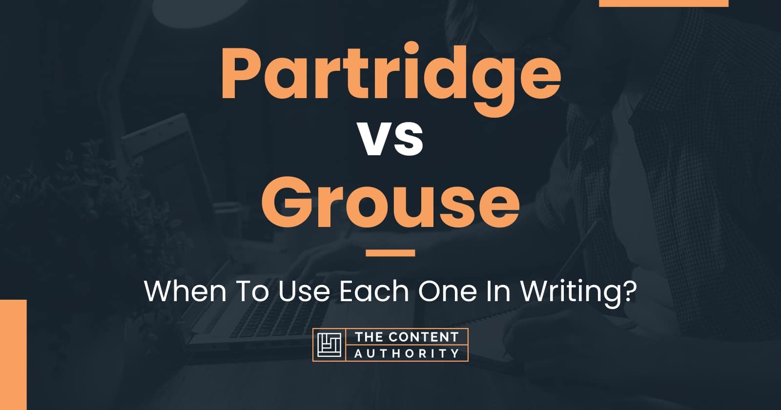 Partridge vs Grouse: When To Use Each One In Writing?