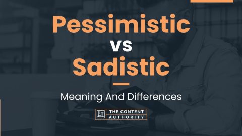 Pessimistic Vs Sadistic Meaning And Differences