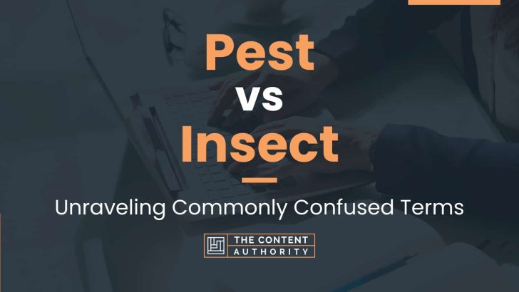 Pest vs Insect: Unraveling Commonly Confused Terms