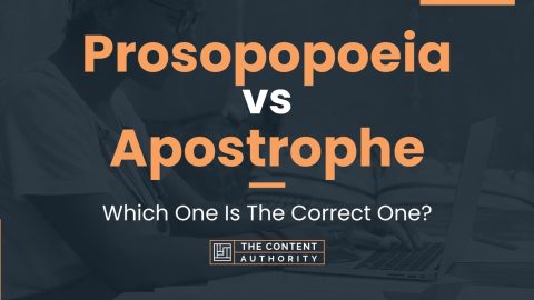 Prosopopoeia vs Apostrophe: Which One Is The Correct One?