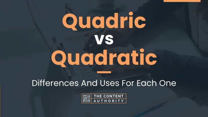 Quadric vs Quadratic: Differences And Uses For Each One