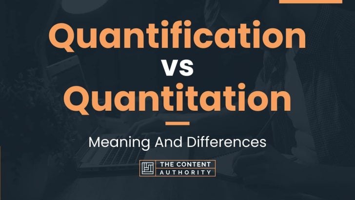 Quantification vs Quantitation: Meaning And Differences