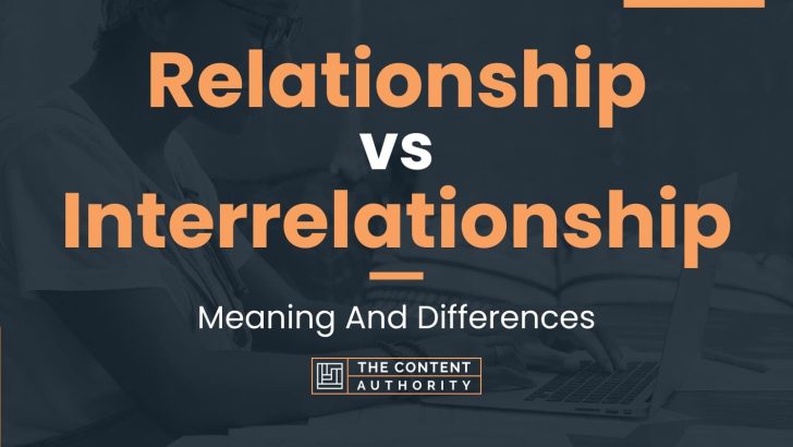 Relationship vs Interrelationship: Meaning And Differences