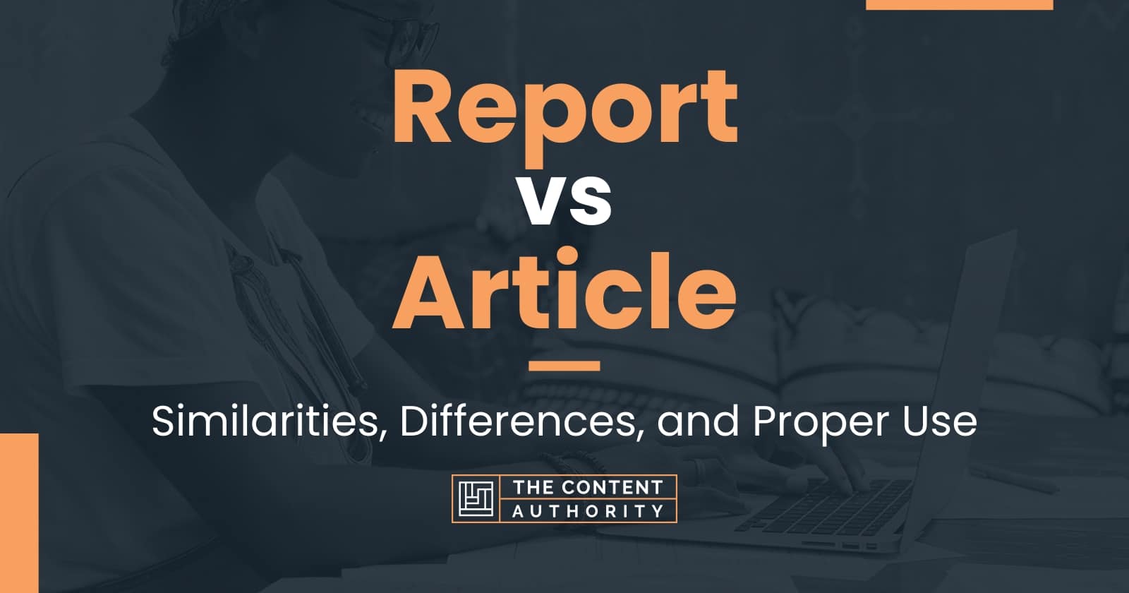 report and research article difference