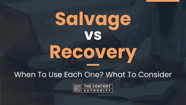 Salvage vs Recovery: When To Use Each One? What To Consider