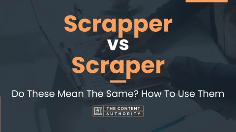 Scrapper vs Scraper: Do These Mean The Same? How To Use Them