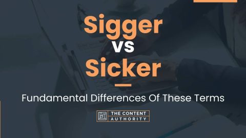 Sigger vs Sicker: Fundamental Differences Of These Terms