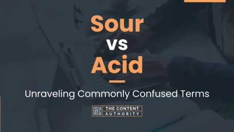 Sour vs Acid: Unraveling Commonly Confused Terms