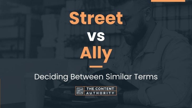 Street vs Ally: Deciding Between Similar Terms