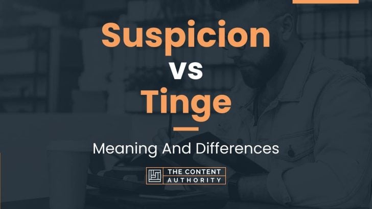 Suspicion vs Tinge: Meaning And Differences