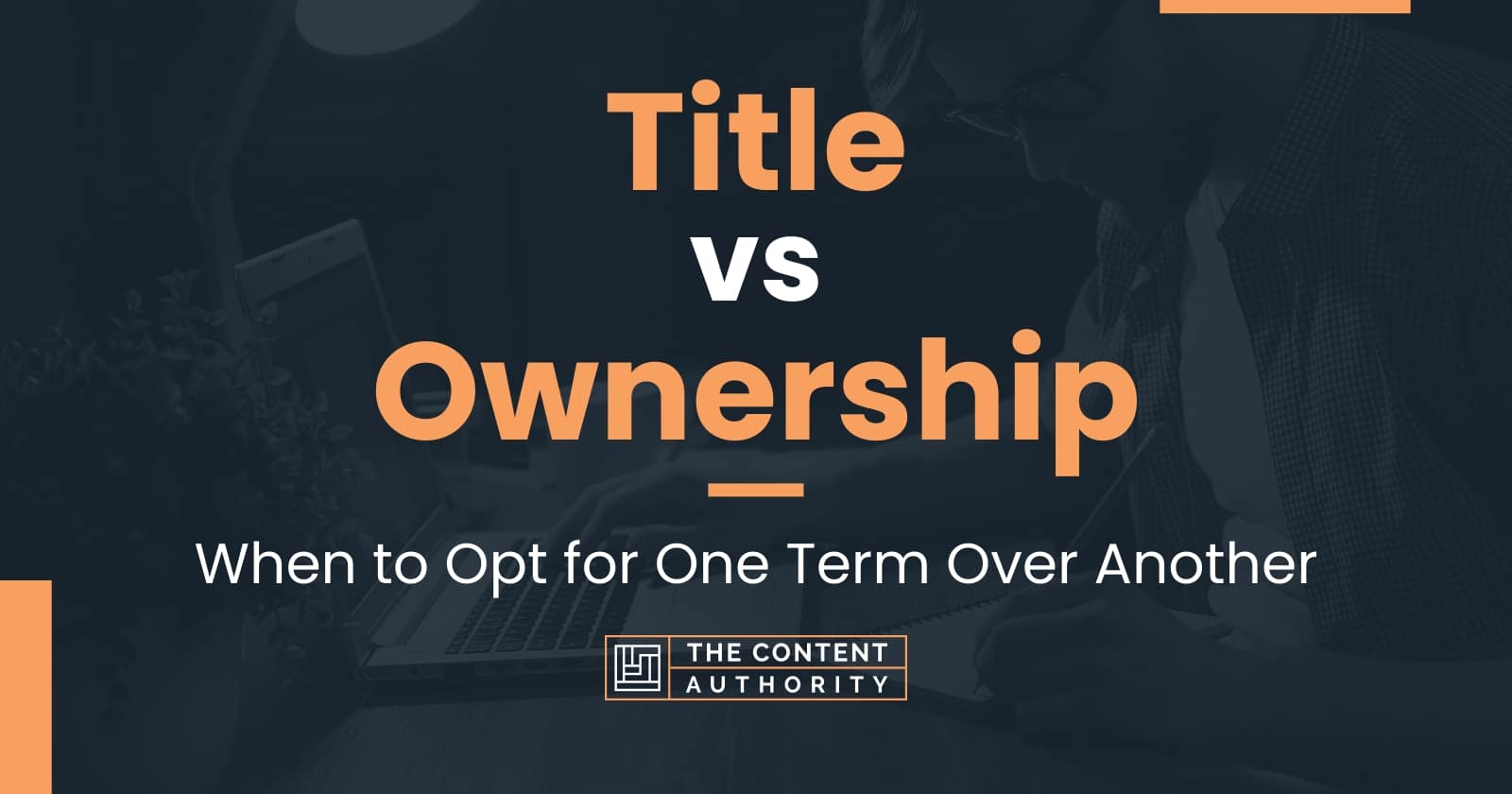 legal title vs ownership