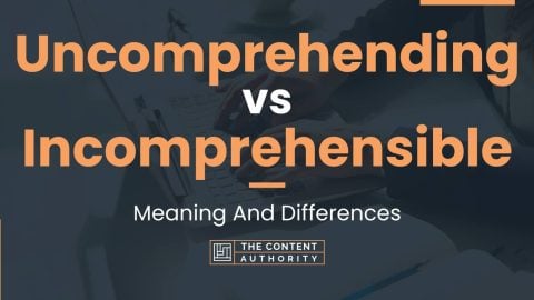 Uncomprehending vs Incomprehensible: Meaning And Differences