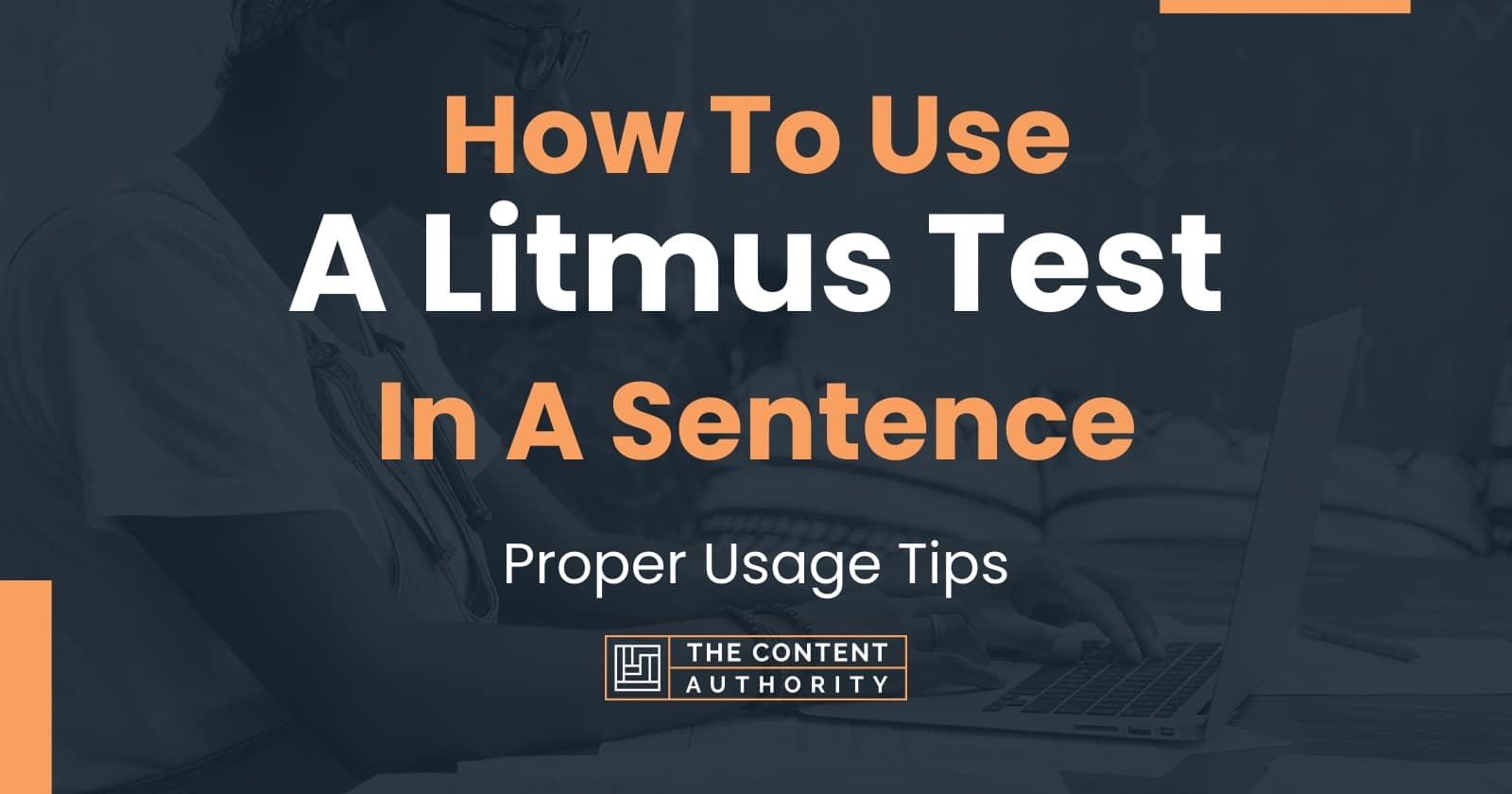 How To Use "A Litmus Test" In A Sentence Proper Usage Tips How To Use "A Litmus Test" In A Sentence Proper Usage Tips