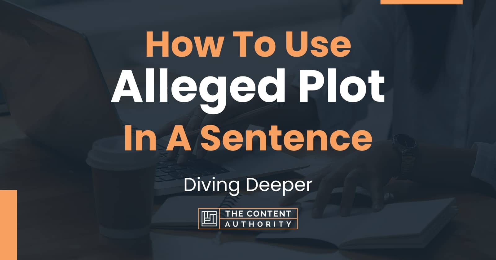 How To Use Alleged Plot In A Sentence Diving Deeper