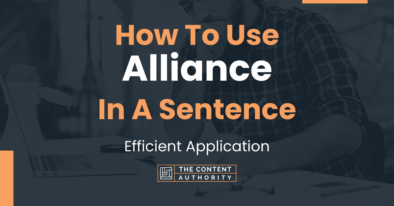 Alliance Sentence In English