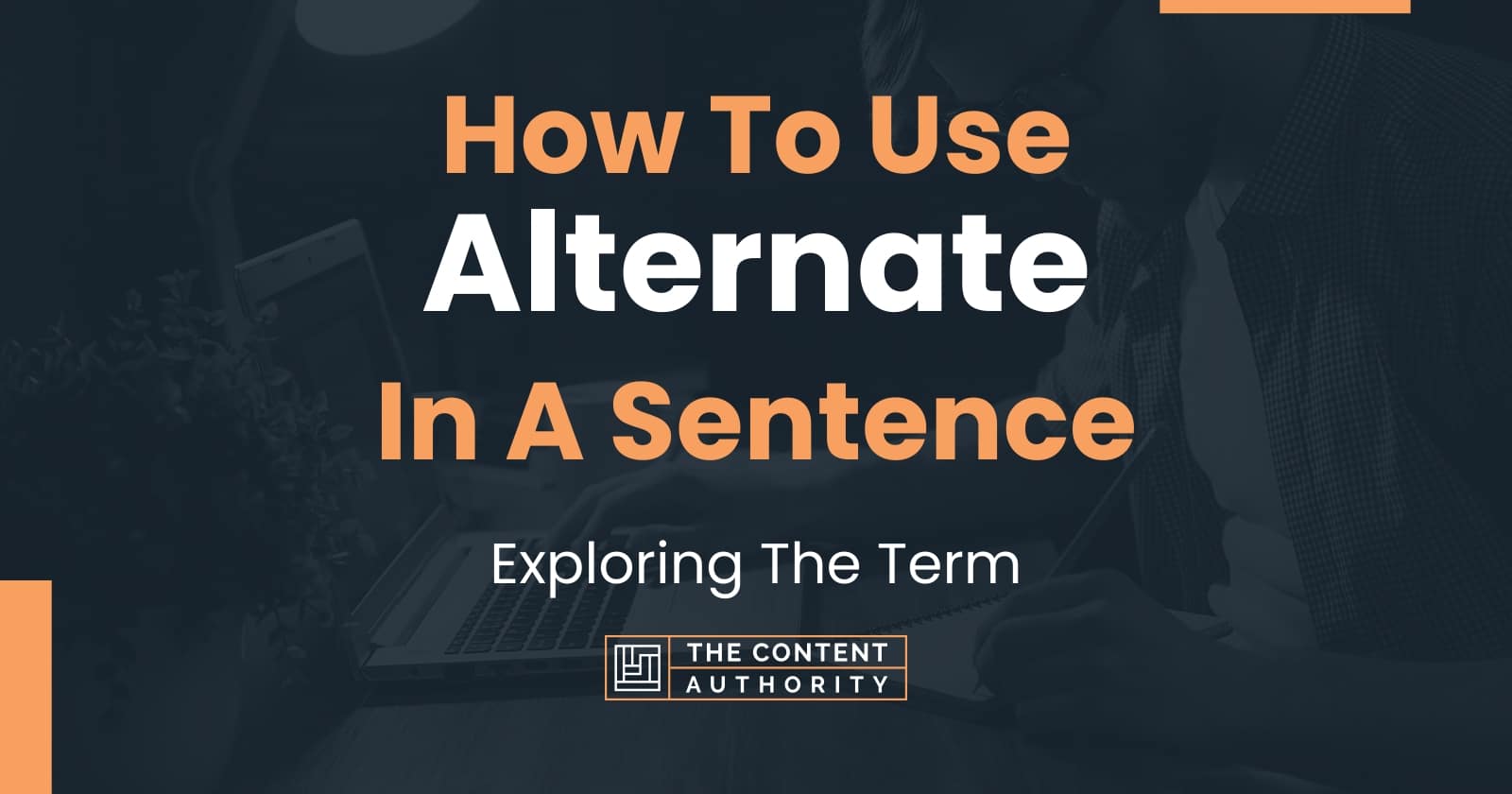 How To Use Alternate