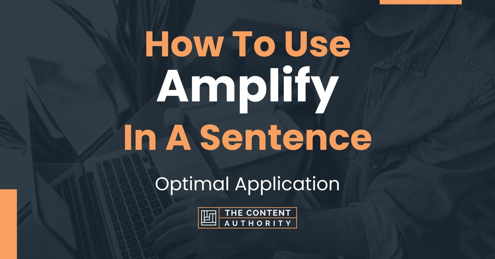 How To Use "Amplify" In A Sentence Optimal Application