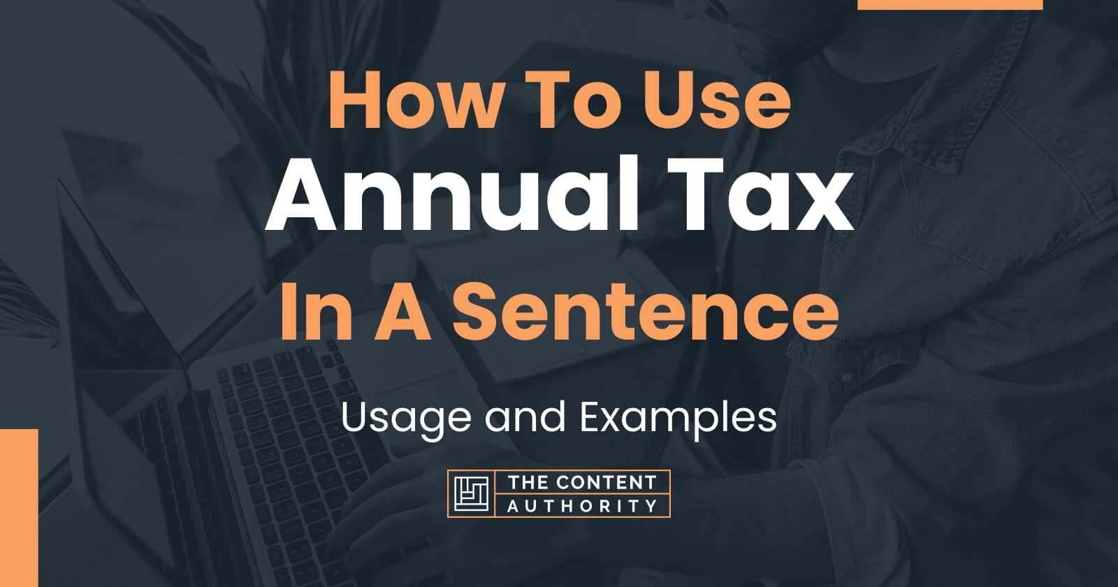 How To Use "Annual Tax" In A Sentence Usage and Examples