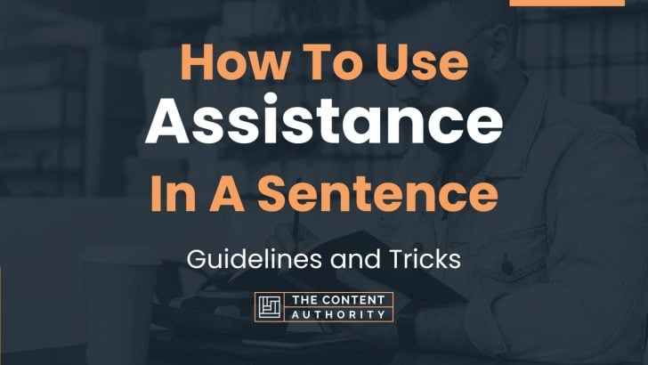 How To Use “Assistance” In A Sentence: Guidelines and Tricks