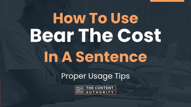 how-to-use-bear-the-cost-in-a-sentence-proper-usage-tips