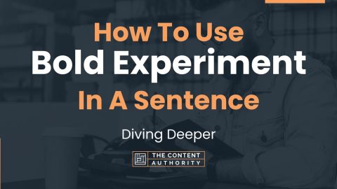 experiment using sentence