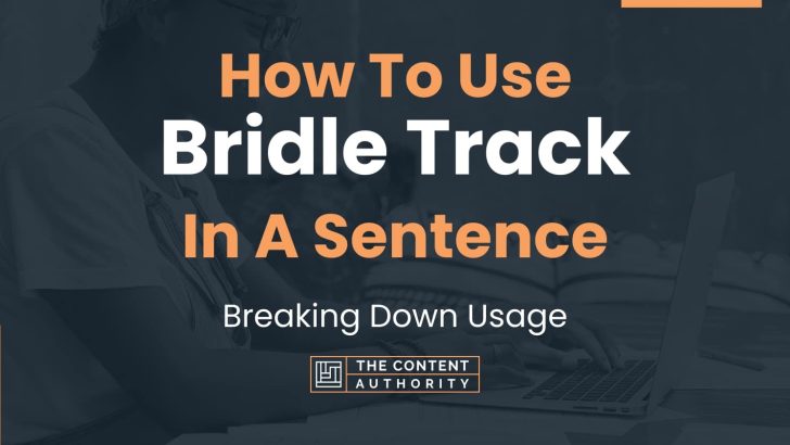 How To Use “Bridle Track” In A Sentence: Breaking Down Usage