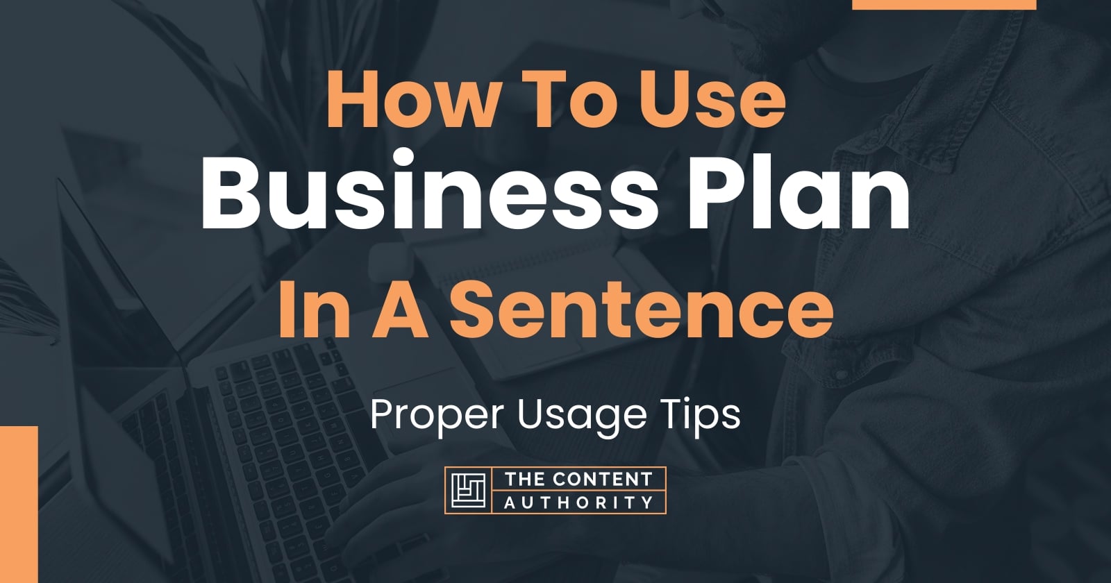 business plan in sentences