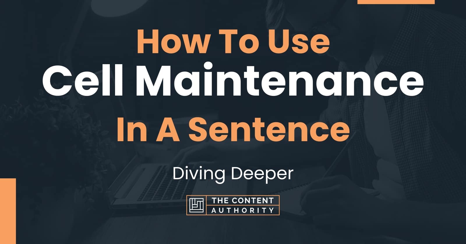 how-to-use-cell-maintenance-in-a-sentence-diving-deeper